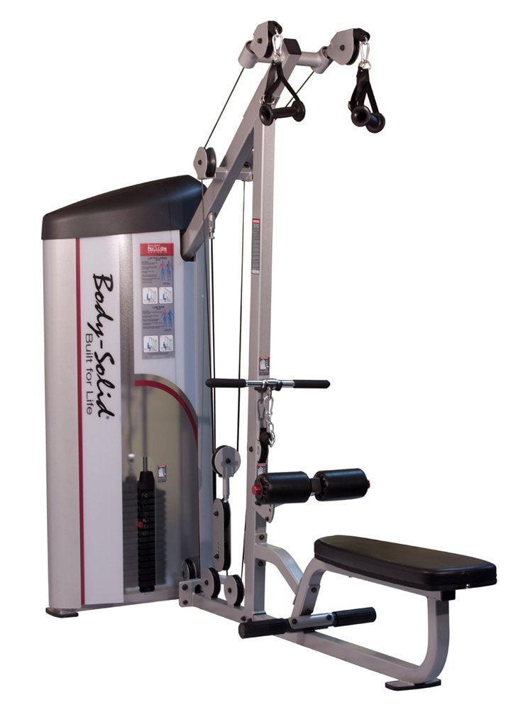 Body Solid S2LAT1 ProClub Line Series 2 Lat Pull/Row Machine with 11-Gauge Steel and Construction and Instructional Placards 160-Pound - GymBasis Store