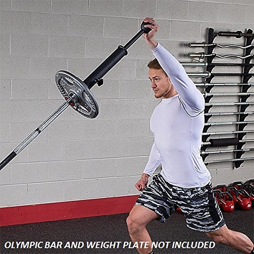 Body-Solid LMCG Landmine Club Grip Attachment for Olympic Bar for Rotational Strength Training and Functional Training - GymBasis Store