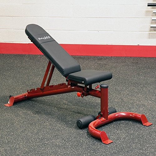 Body-Solid Heavy Duty Adjustable Flat Incline Decline RED Bench #GFID100 - GymBasis Store