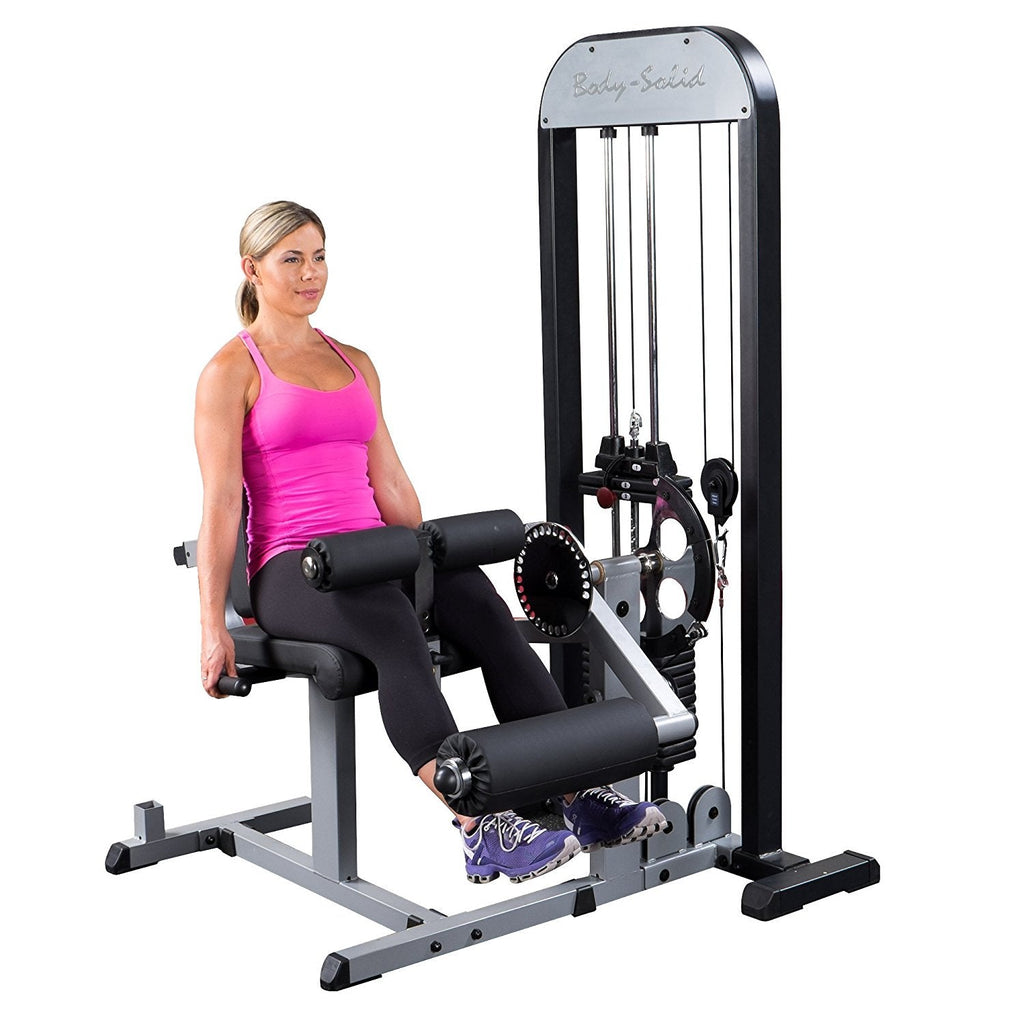 Body Solid GCECSTK3 Pro Select Leg Extension/Curl Machine with DuraFirm Padding and Adjustable Back Pad 310-Pound - GymBasis Store
