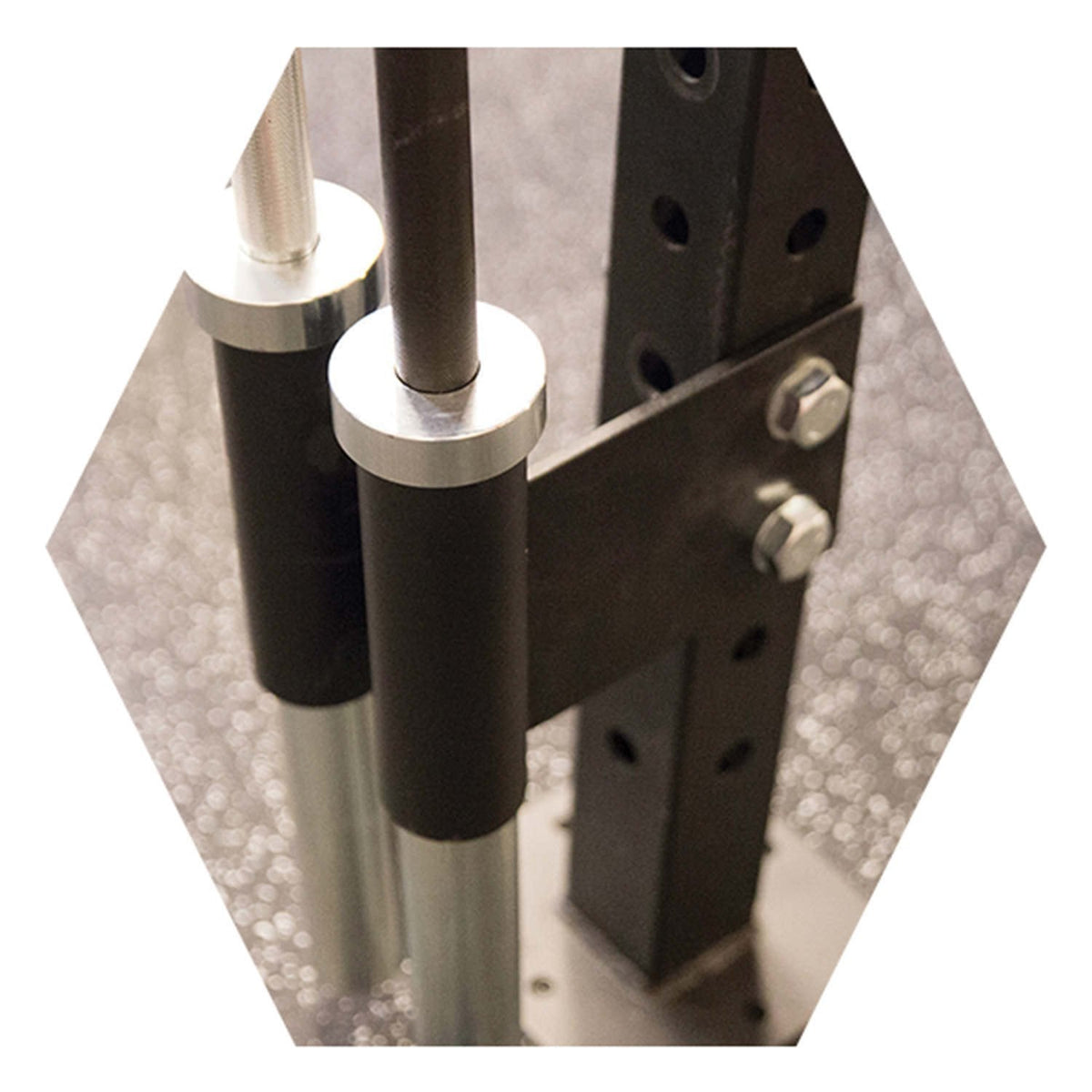 Bar Holder Vertical (For Hex Rig) - GymBasis Store