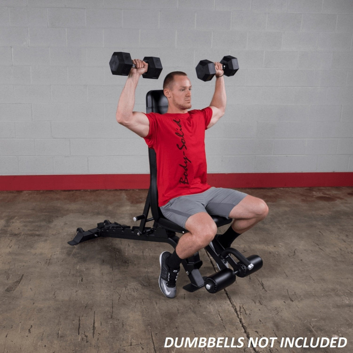 Body-Solid SFID425 Commercial Adjustable FID Bench with Leg Hold Down - 1000 Pound Weight Capacity - Flat Incline Decline Bench - GymBasis Store