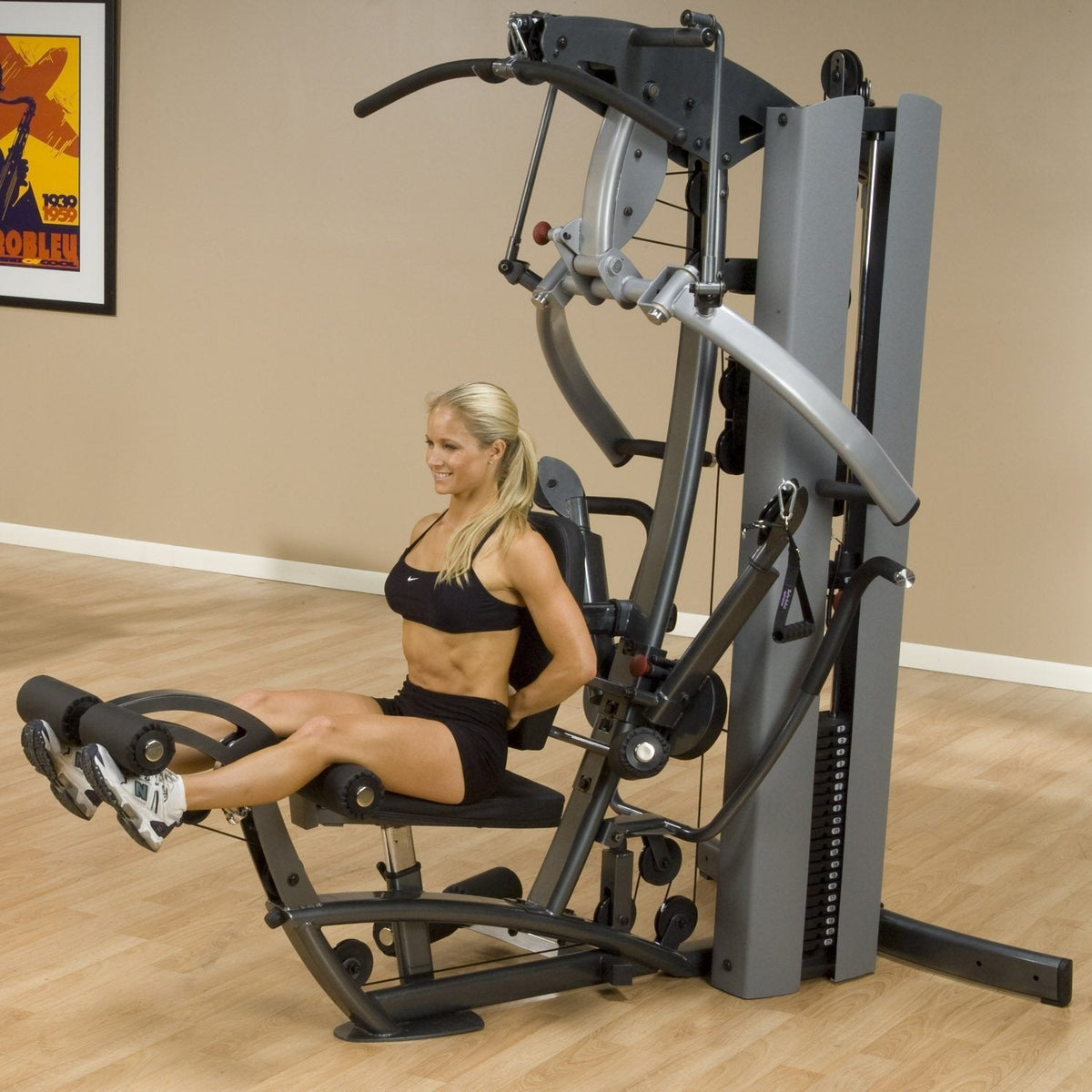 Body-Solid Fusion 600 Home Gym (F600/2) With Free Multi-Hip Attachment. Also Includes a Serious Steel Fitness Pack (Includes: #0, #1 and #2 bands and a jump rope) - GymBasis Store