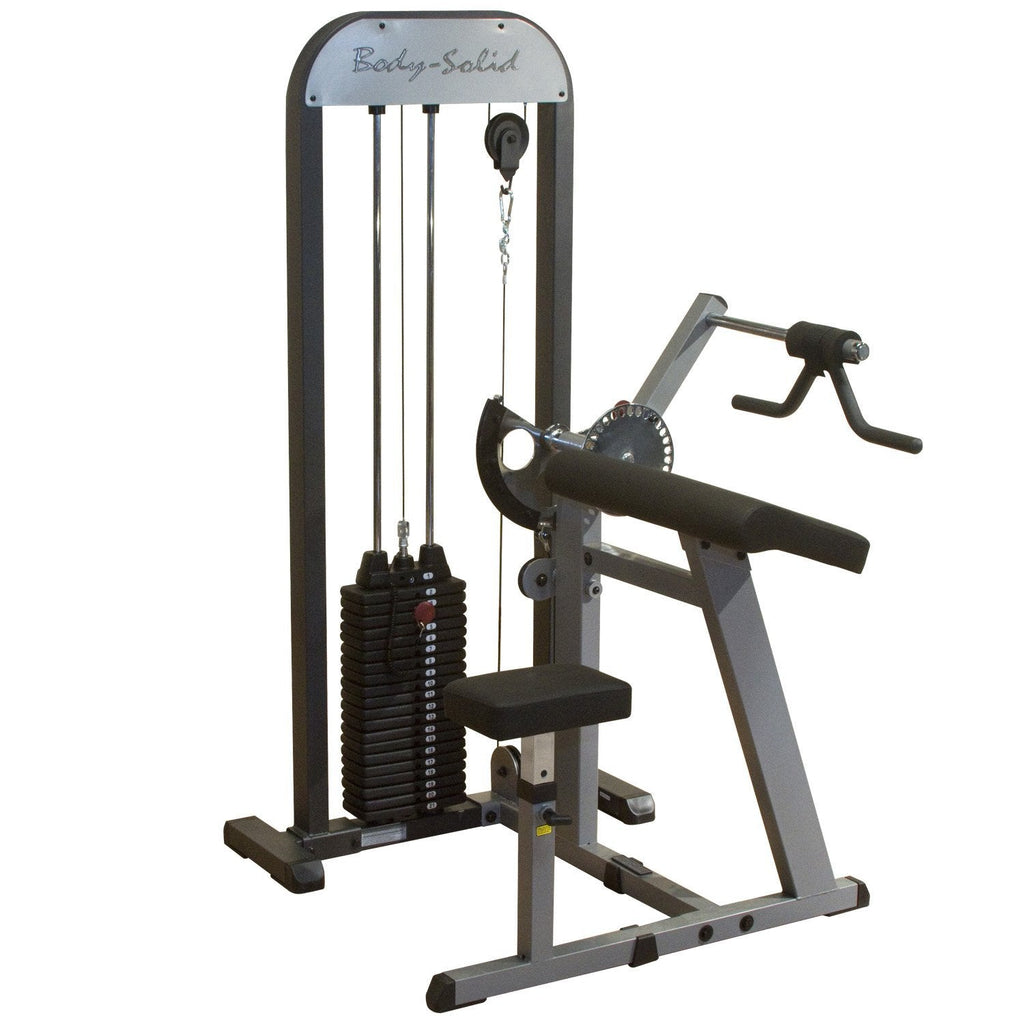 Body Solid GCBTSTK Pro Select Bicep/Tricep Machine with DuraFirm Padding and Multi-Grip Handle 210-Pound - GymBasis Store