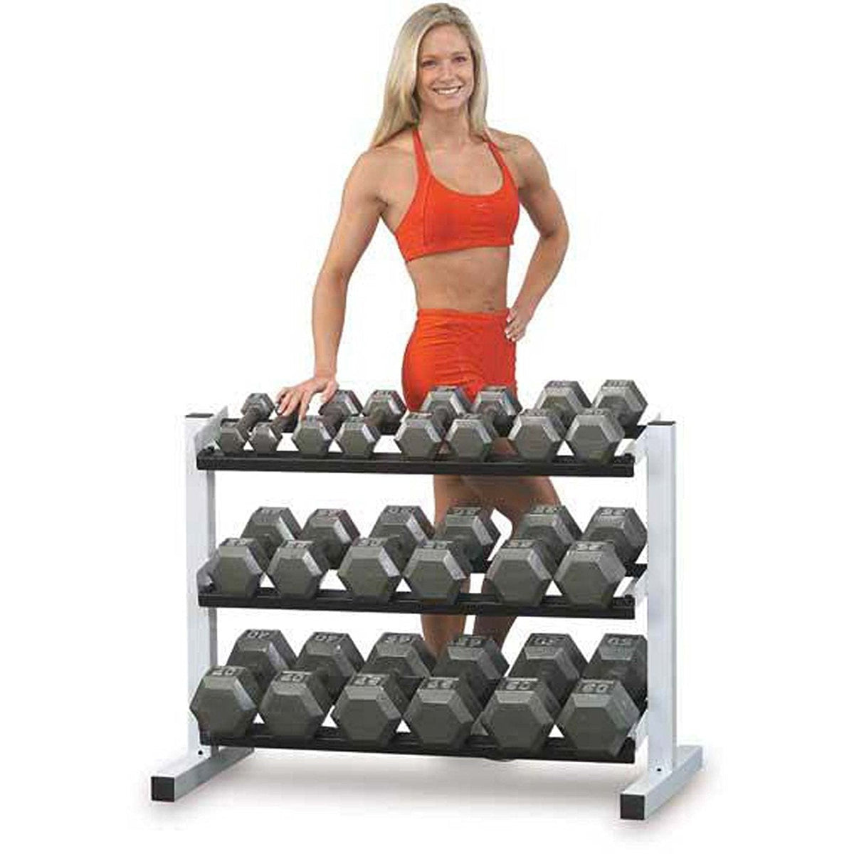 Body Solid Grey Hex Dumbbell Set - GymBasis Store