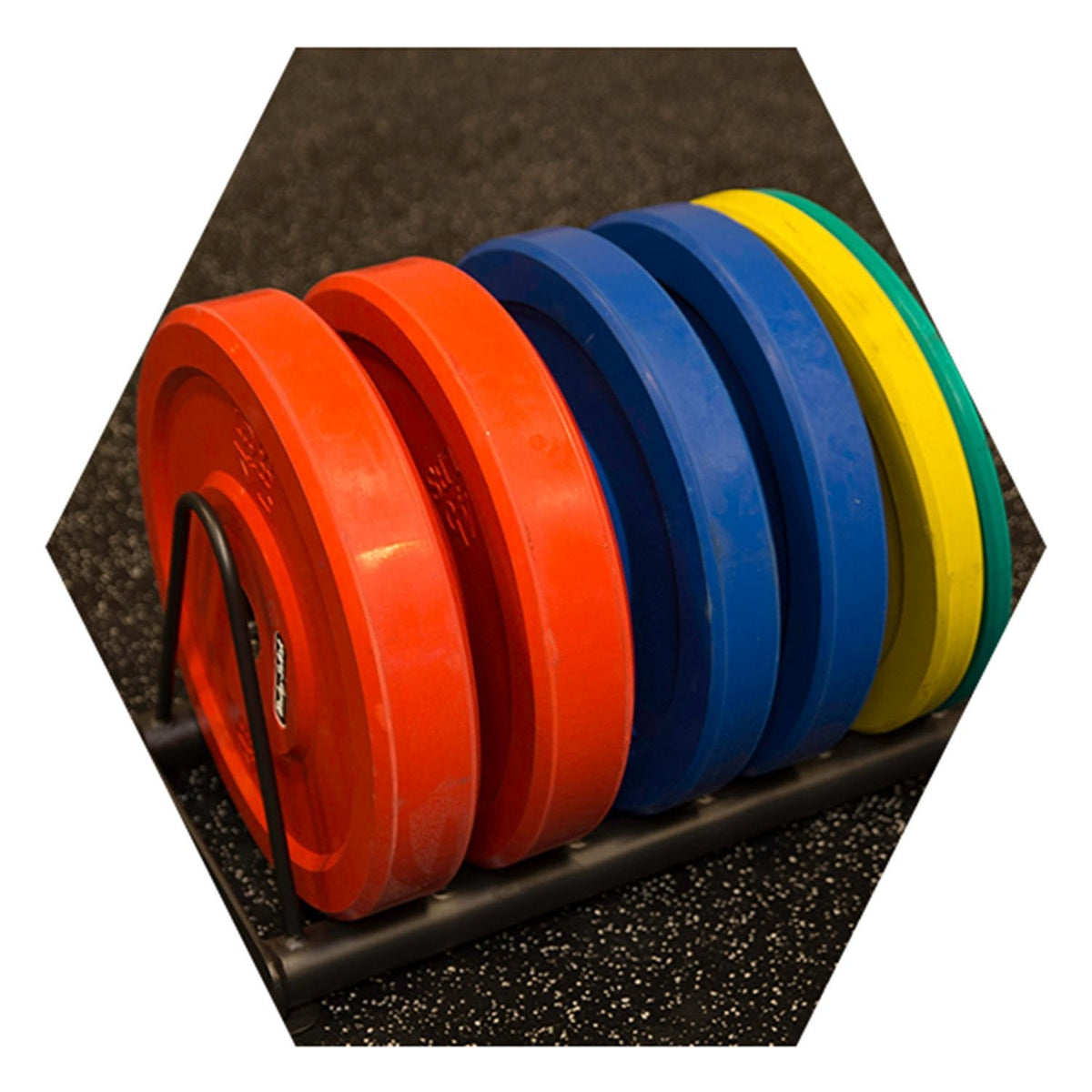 Weight Plate Storage Horizontal (For Hex Rig) - GymBasis Store