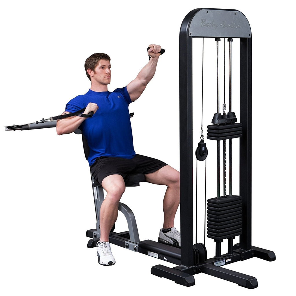 Body Solid GMFPSTK Pro Select Functional Pressing Station with DuraFirm Padding and Nylon Cable Handles 210-Pound - GymBasis Store