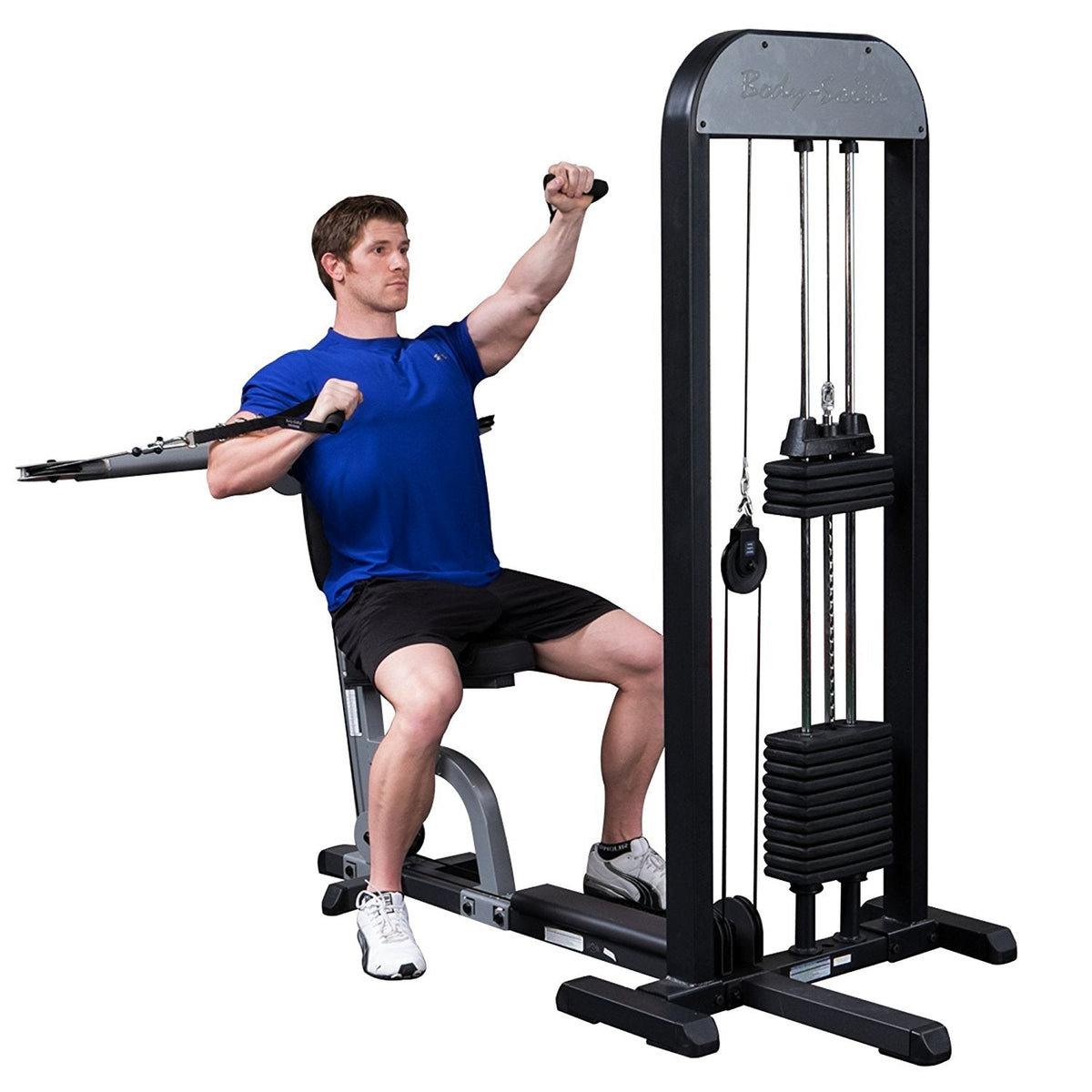 Body Solid GMFPSTK Pro Select Functional Pressing Station with DuraFirm Padding and Nylon Cable Handles 210-Pound - GymBasis Store