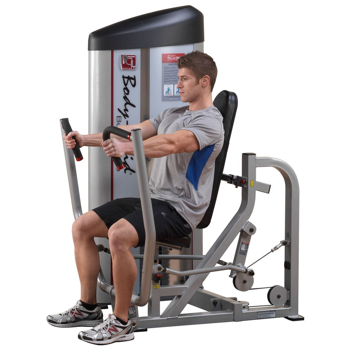 Body Solid S2CP3 ProClub Line Series 2 Chest Press with 11-Gauge Steel and Construction and Instructional Placards 310-Pound - GymBasis Store