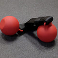 Body-Solid SR-CB CANNON BALL GRIPS (pair) 3 inch Diameter - Non slip red matte paint finish - GymBasis Store