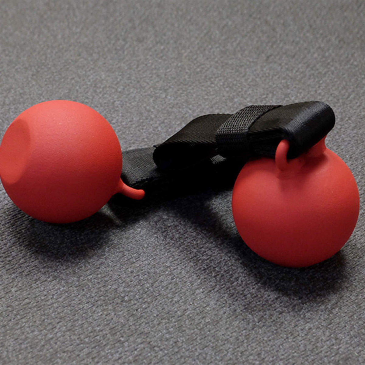 Body-Solid SR-CB CANNON BALL GRIPS (pair) 3 inch Diameter - Non slip red matte paint finish - GymBasis Store