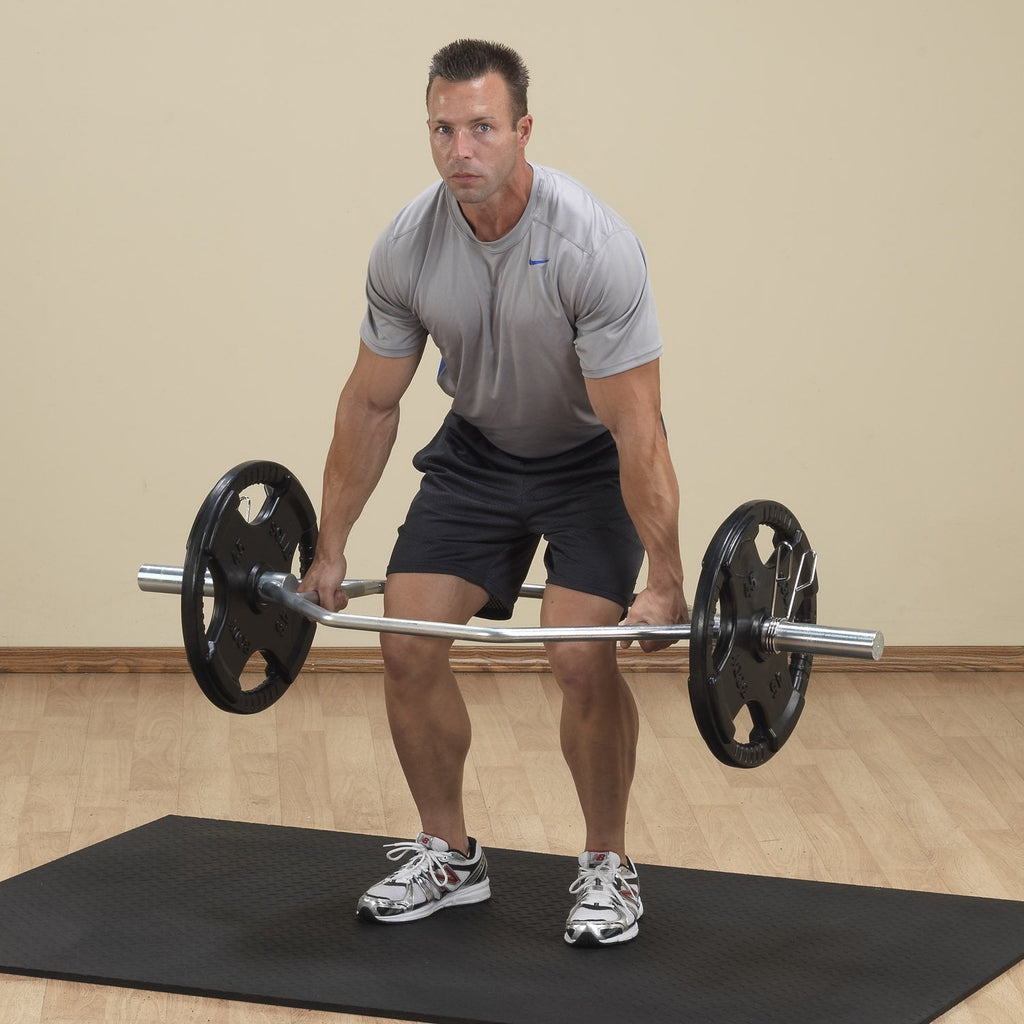 Body Solid Olympic Shrug Bar, Chrome - GymBasis Store