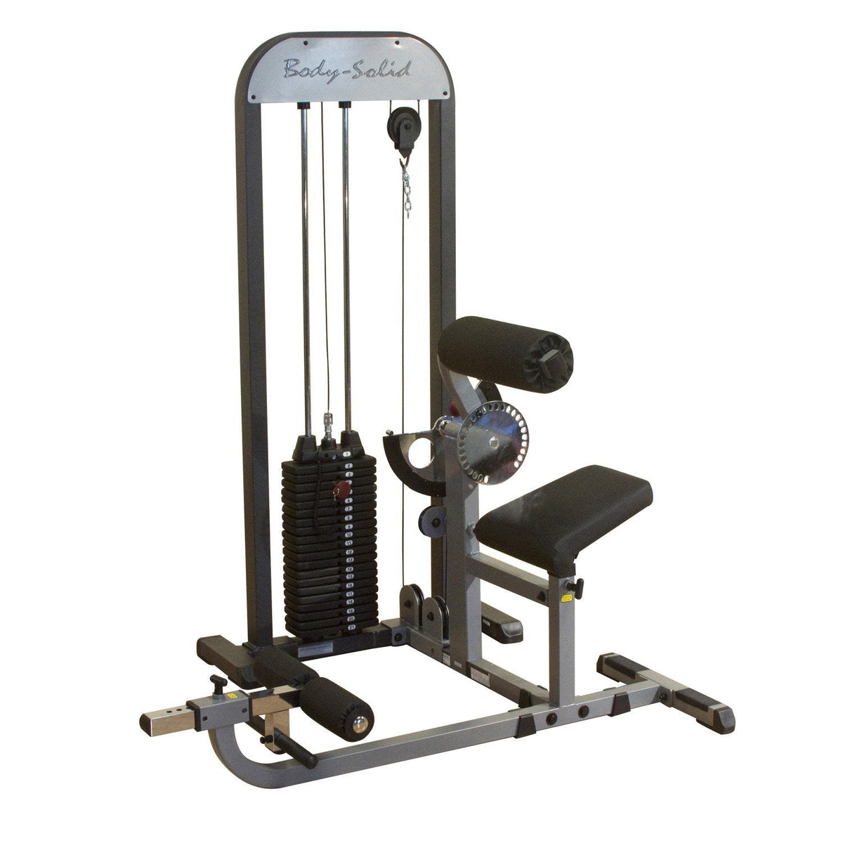 Body Solid GCABSTK Pro Select Ab and Back Machine with DuraFirm Padding and Adjustable Cam 210-Pound - GymBasis Store