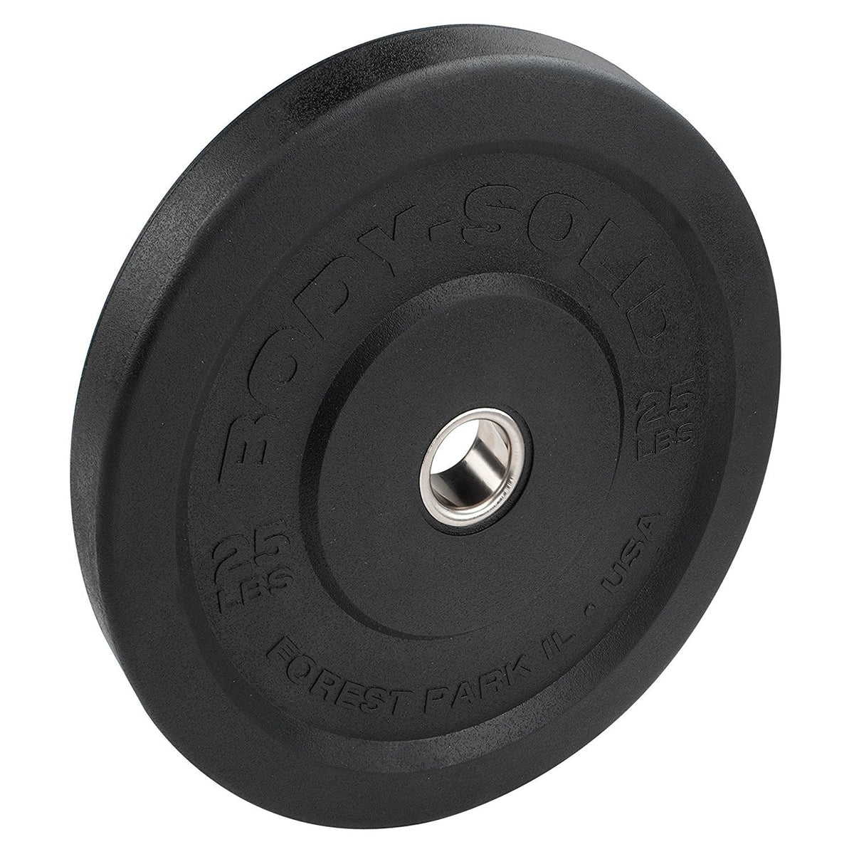 Body Solid Premium Bumper Plate Set Black, Olympic - GymBasis Store