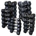 Body Solid Rubber Coated Dumbbell Pairs 5-120lbs. - GymBasis Store