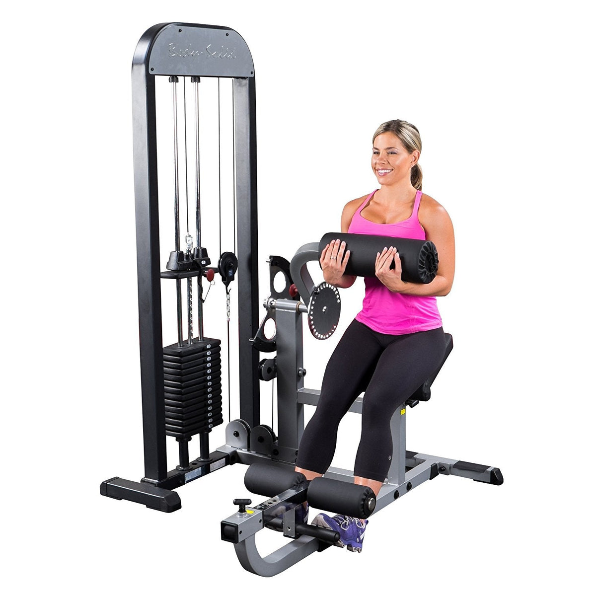 Body Solid GCABSTK3 Pro Select Ab and Back Machine with DuraFirm Padding and Adjustable Cam 310-Pound - GymBasis Store