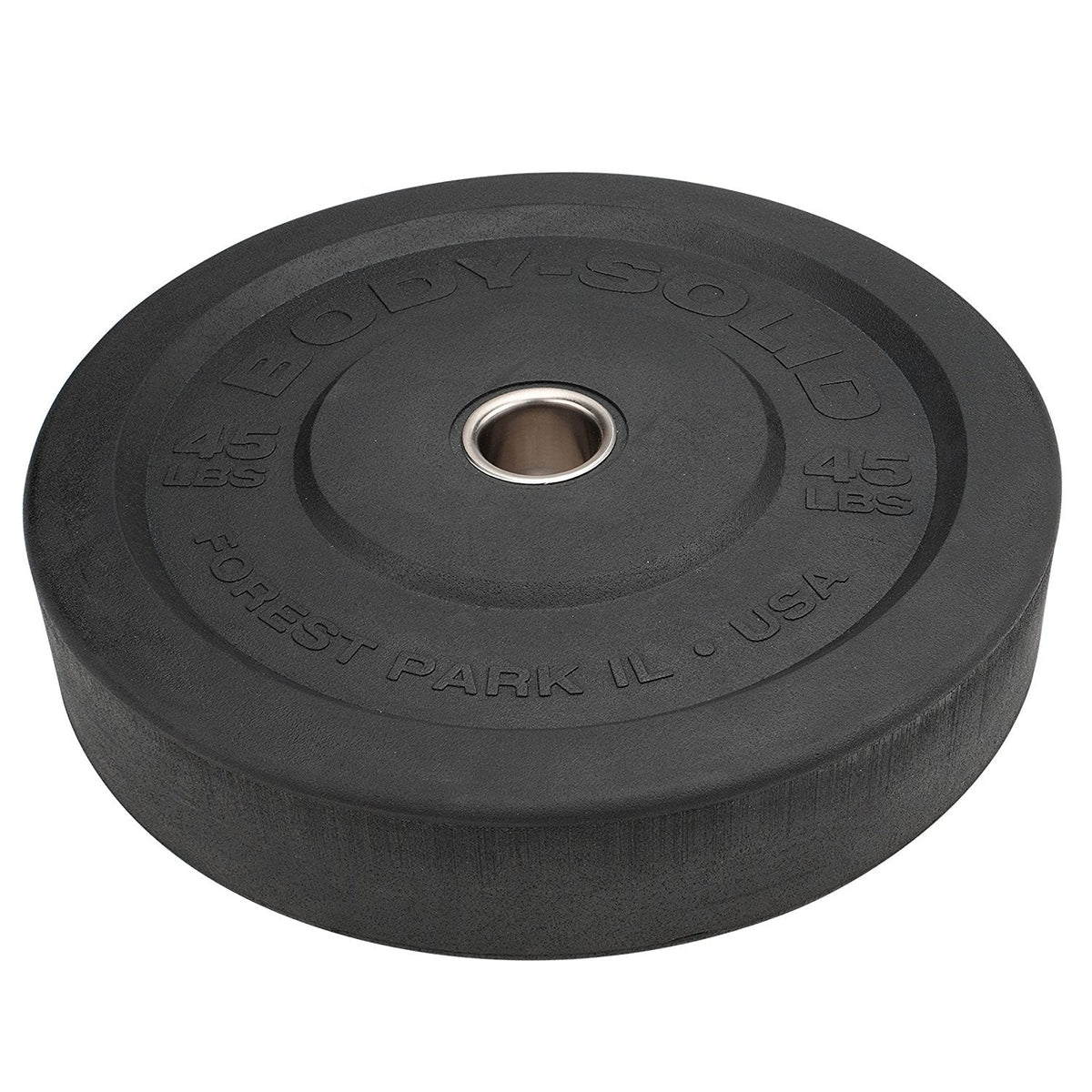 Body Solid Premium Bumper Plate Set Black, Olympic - GymBasis Store