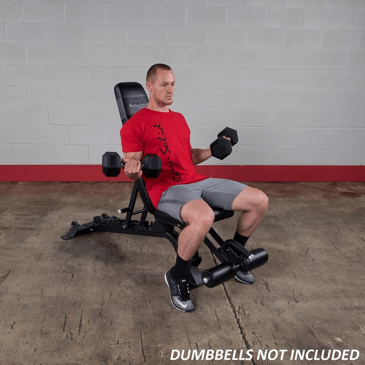 Body-Solid SFID425 Commercial Adjustable FID Bench with Leg Hold Down - 1000 Pound Weight Capacity - Flat Incline Decline Bench - GymBasis Store