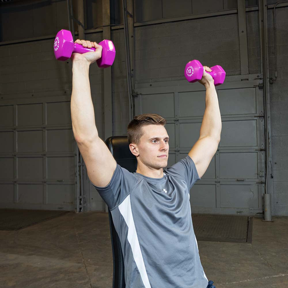 pink 1lb vinyl dumbell