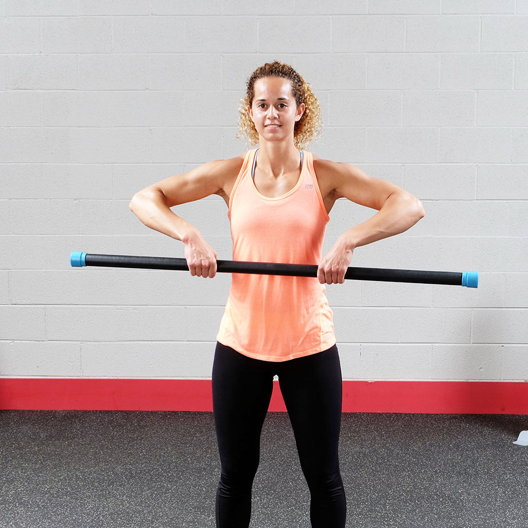 12LB GREEN PADDED WEIGHT BAR - Grip Diameter 1.05"