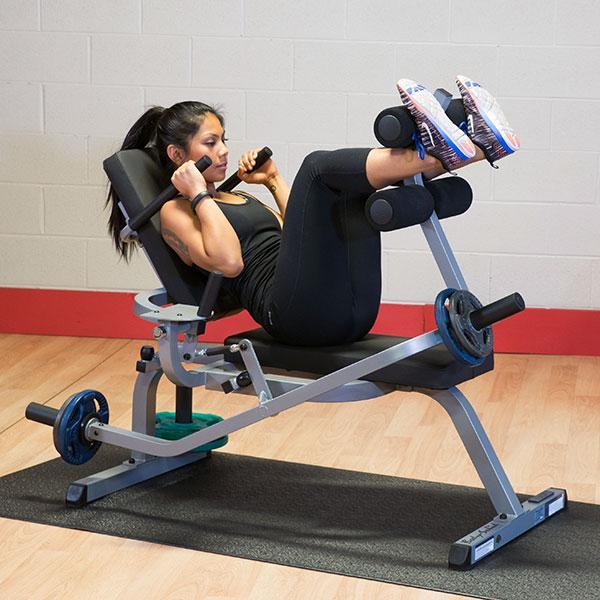 Body-Solid GAB100 Horizontal Ab Crunch Bench Machine - GymBasis Store