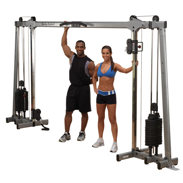 Body-Solid GDCC250 Deluxe Crossover & Functional Trainer 160lb - 210lb - 300lb Stacks - GymBasis Store