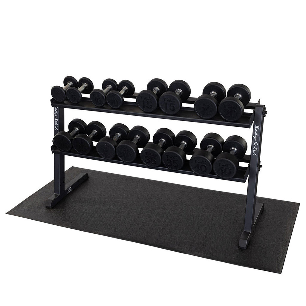 Rubber Hex Dumbell 55-75lb pairs