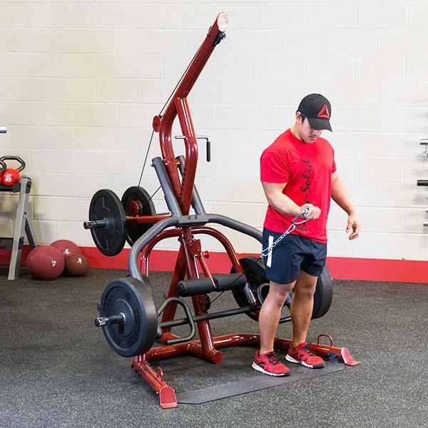 Body-Solid GLGS100 Corner Leverage Gym w/ Rubber Grip Plates - GymBasis Store