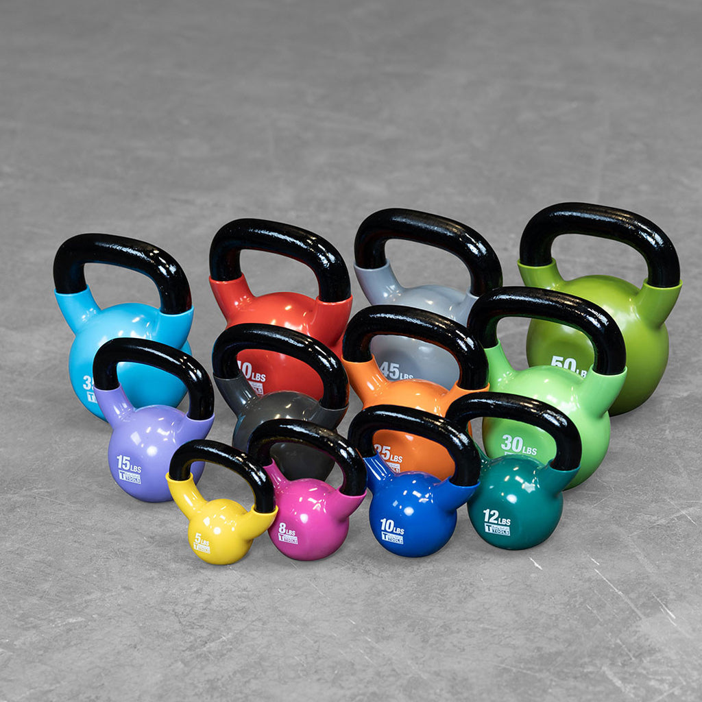 Vinyl Coated Kettle Bells Set 5-50
