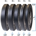 10LB BLACK BUMPER PLATES 17.375 ", Full Commercial Made is USA
