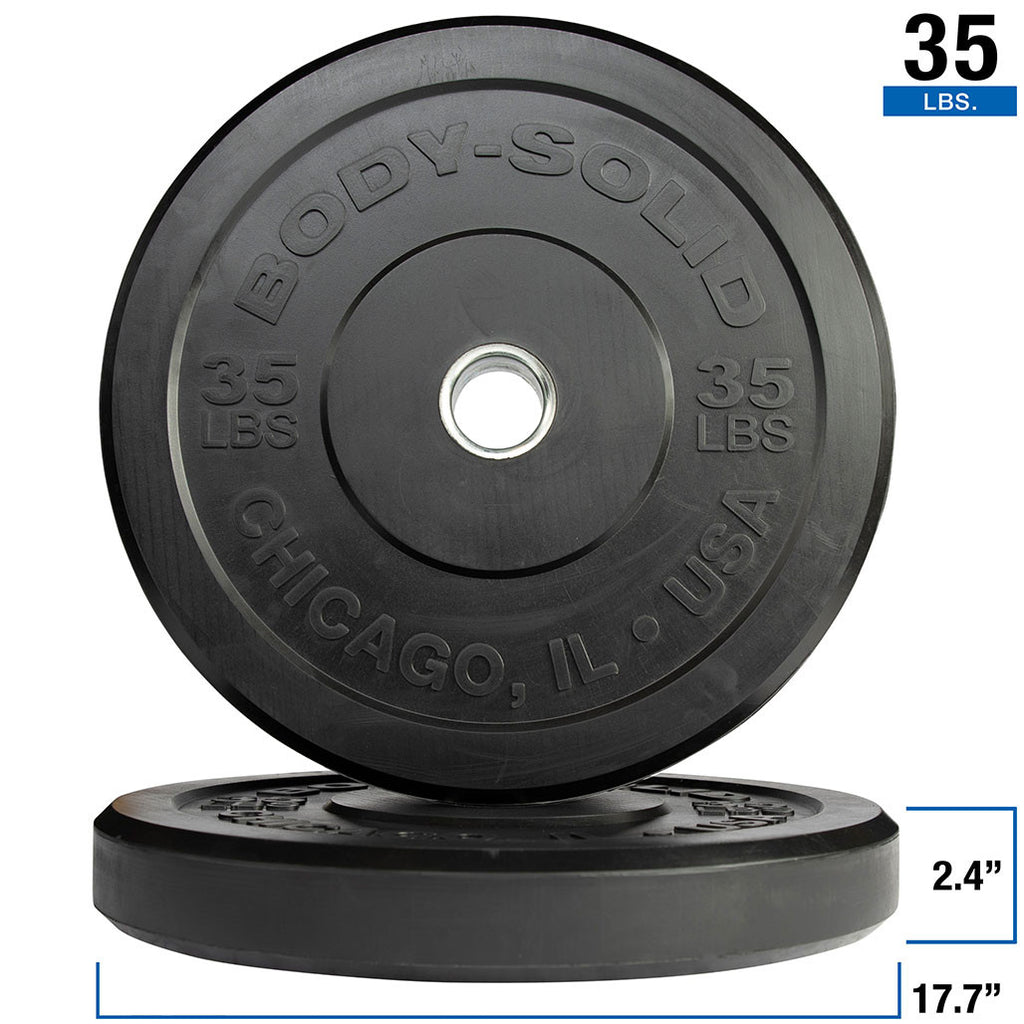 BLACK 10LB CHICAGO EXTREME BUMPER, 17.72", FULL COMMERCIAL, 1 YEAR WARRANTY