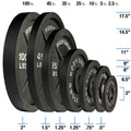 Black Cast Oly Plate 100lb