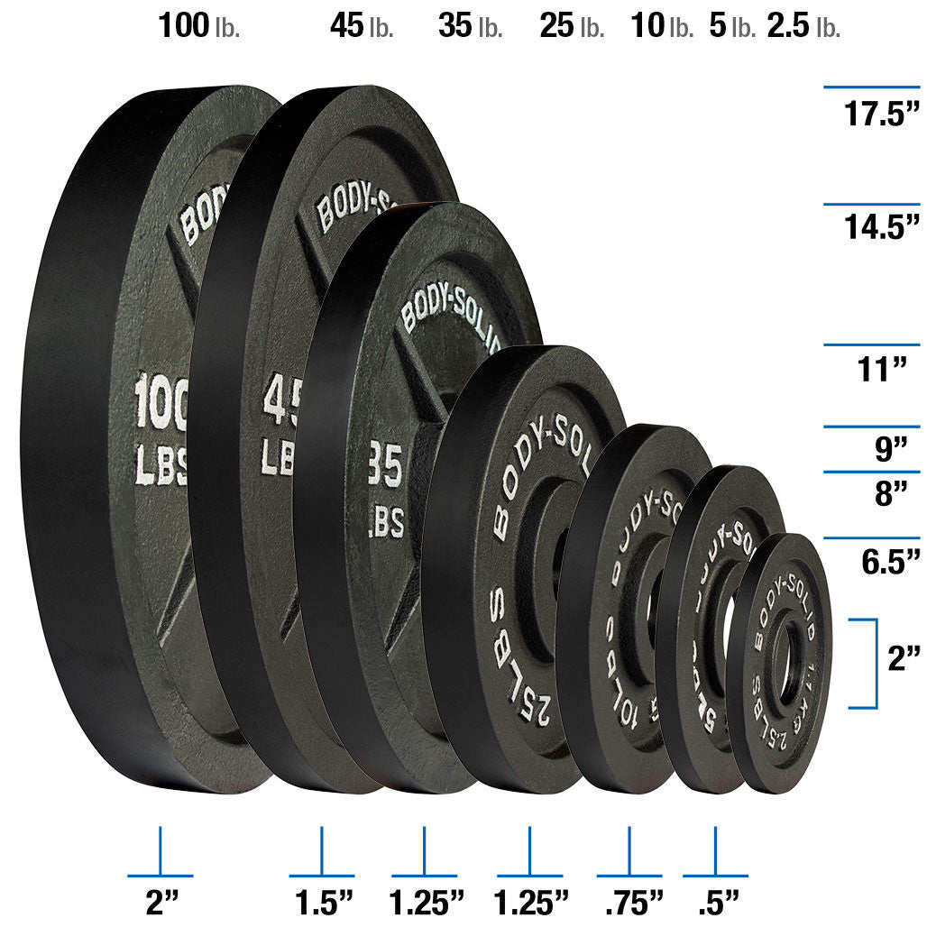 Black Cast Oly Plate 100lb