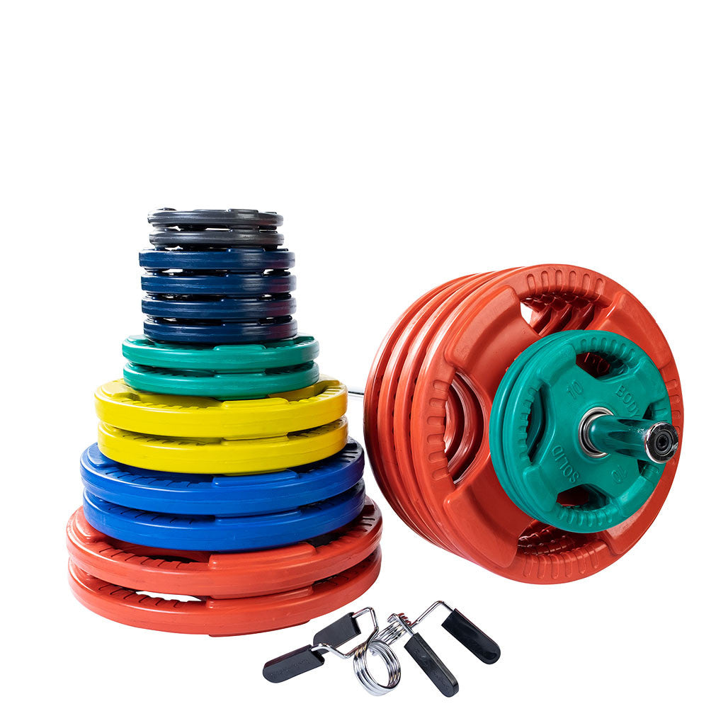 Oly Bar-6 feet. Black - 30mm grip -space between collars 46"