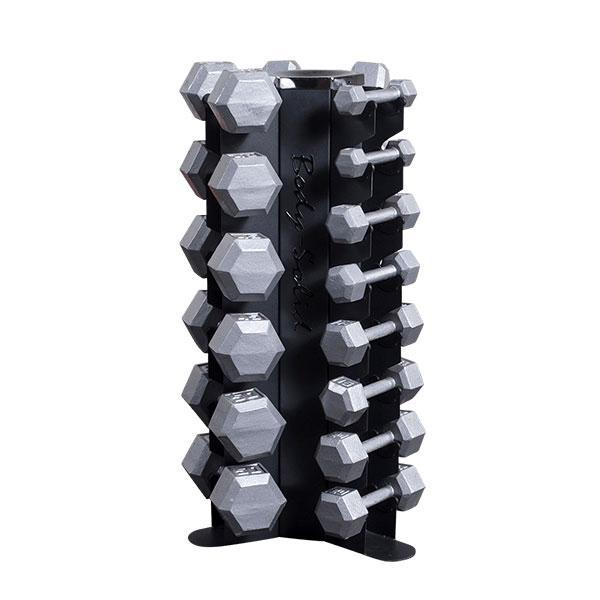 Body-Solid GDR80 5-50lb. SDX Hex Iron Dumbbell Package - GymBasis Store