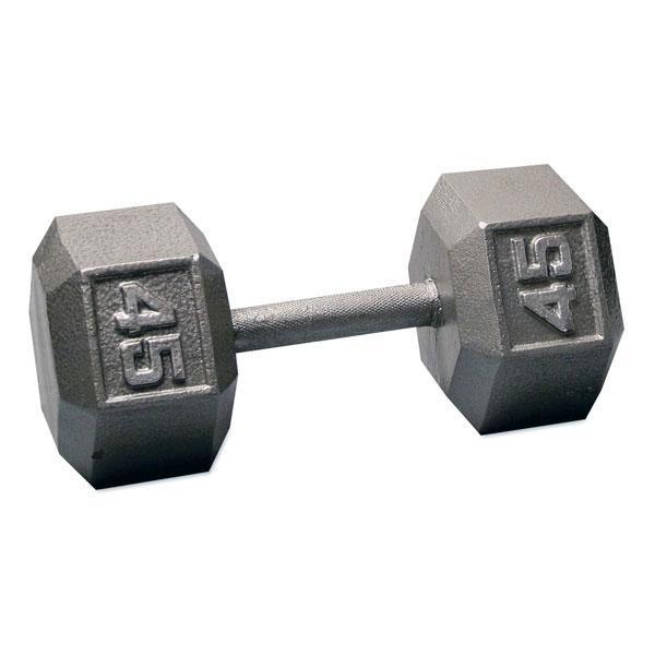 Body Solid 5 to 50 lb Gray Hex Dumbbell Set (Pairs) - GymBasis Store
