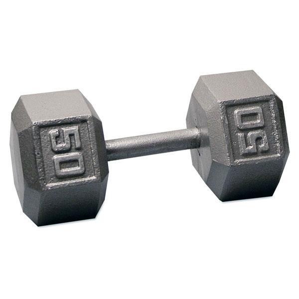 Body Solid 5 to 50 lb Gray Hex Dumbbell Set (Pairs) - GymBasis Store