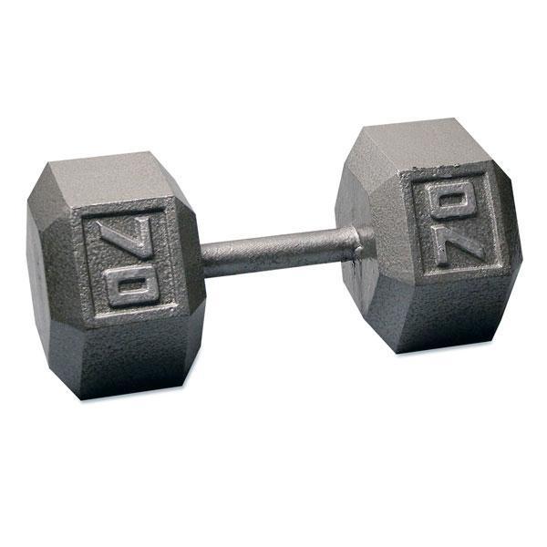 Body Solid 5 to 50 lb Gray Hex Dumbbell Set (Pairs) - GymBasis Store