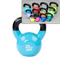 Vinyl Coated Kettle Bells Set One Each 5,10,15,20,25,30