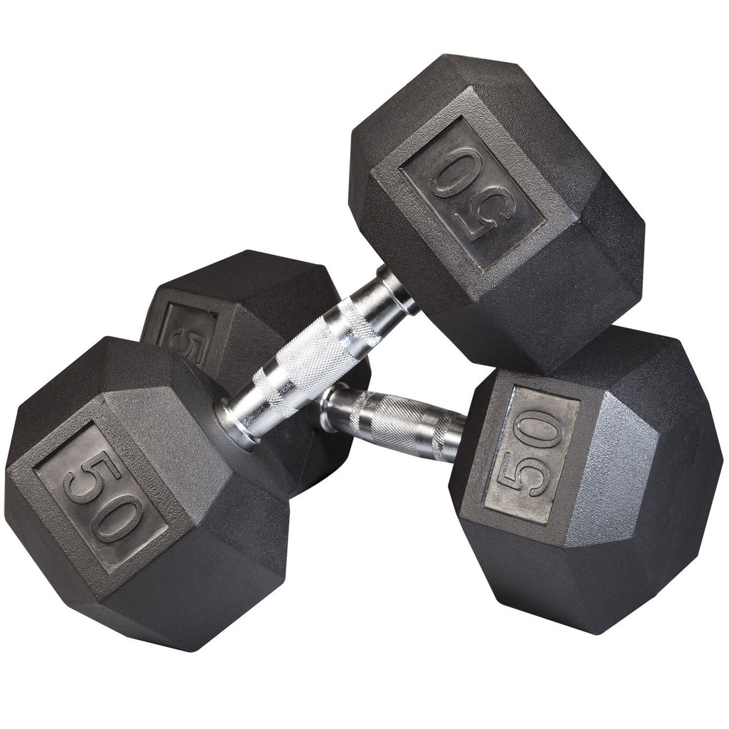 Heavy Duty Rubber Coated Dumbbell Set with Rack 5-70 lbs Pairs - Body-Solid - GymBasis Store
